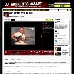 One String Solo in Amin Lesson