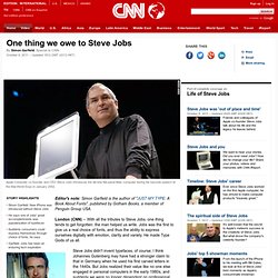 What we really owe to Steve Jobs
