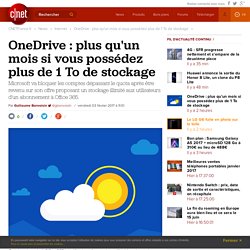 OneDrive : plus qu'un mois si vous possédez plus de 1 To de stockage