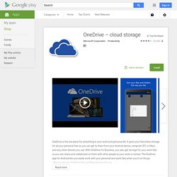 OneDrive – cloud storage - Android Apps on Google Play