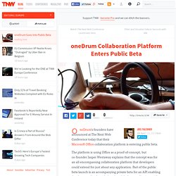 oneDrum Collaboration Platform Enters Public Beta - TNW Europe