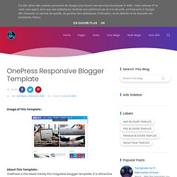 OnePress Responsive Blogger Template