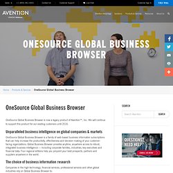 OneSource Business Information