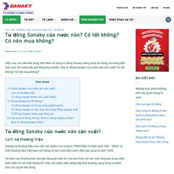 Tủ đông Sanaky của nước nào? Có tốt không? Có nên mua không?
