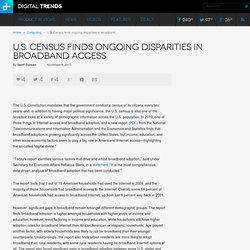 U.S. Census finds ongoing disparities in broadband access