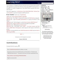 ongoing · Learning REST