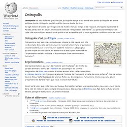 Oniropolis