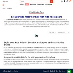 Kids Ride on Cars, Swing Car & Kids Electric Cars buy online
