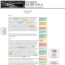 Power Moby-Dick, the Online Annotation — Chapter 79
