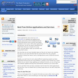 Best Free Online Applications and Services