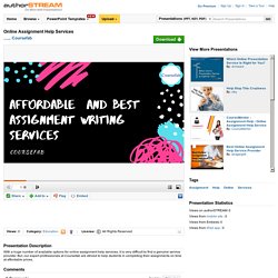 Online Assignment Help Services - Coursefab