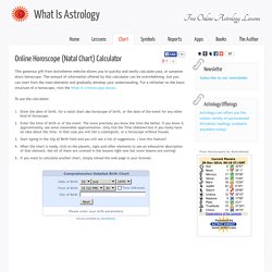 Free Online Astrological Chart Calculator