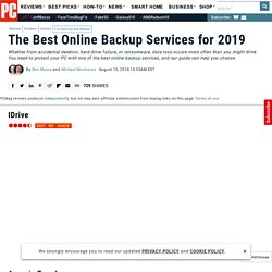 The Best Online Backup Services of 2016 - The Best Online Backup Services