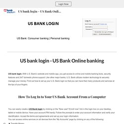 us bank login
