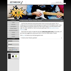 Online Bass Guitar Tuner