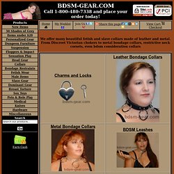 online bondage, bdsm, fetish, gorean, gothic and punk collars store of leather and metal