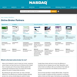 Online Brokers - Best Online Stock Brokerages
