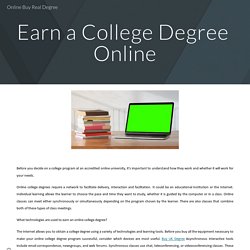 Online Buy Real Degree