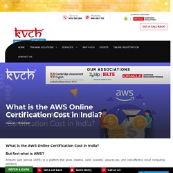 What is the AWS Online Certification Cost in India?