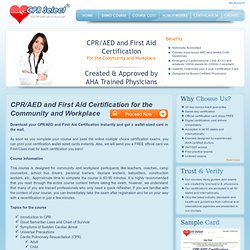 CPR Renewal Certificate Course