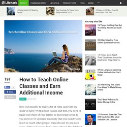 How to Teach Online Classes and Earn Additional Income