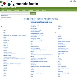 online computing dictionary
