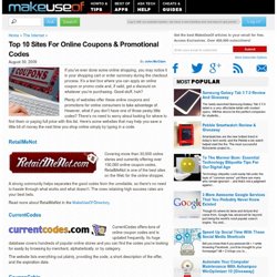 Top 10 Sites For Online Coupons & Promotional Codes