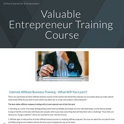 Online Courses for Entrepreneurs