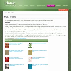 Islamic Courses