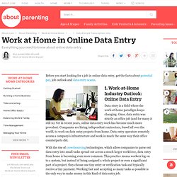 Online Data Entry - Work at Home