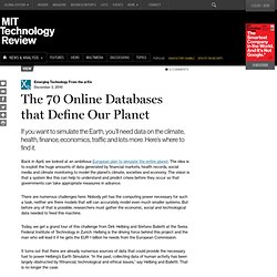 The 70 Online Databases that Define Our Planet