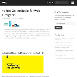 10 Free Online Books for Web Designers