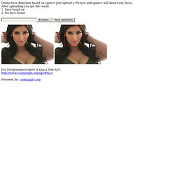 Online face detection based on opencv