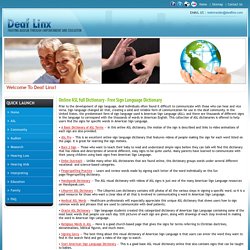 Online ASL full Dictionary - Free Sign Language Dictionary