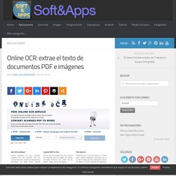 Online OCR: extrae el texto de documentos PDF e imágenes