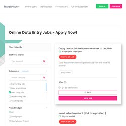 Online Data Entry Jobs – Apply Now! – highpaying.net