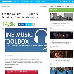 Online Music 90+ Essential Music and Audio Websites.url