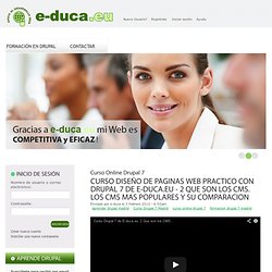 Diseño y Formación de páginas web con Drupal en Madrid