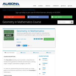 Online Geometry Course – Free Geometry Lessons
