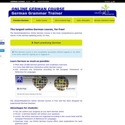 Online German Course - learn German online, for free!