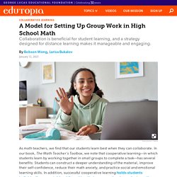 How to Set Up Online Group Work in High School Math