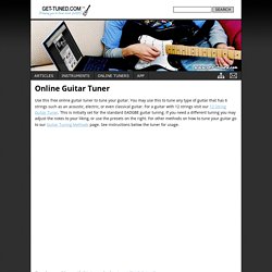 Online Guitar Tuner