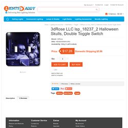 Buy online Latest 3dRose LLC lsp_18237_2 Halloween Skulls, Double Toggle Switch on lightsdaddy.com