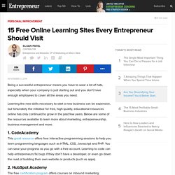 15 Free Online Learning Sites Every Entrepreneur Should Visit