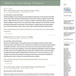 Online Learning Update