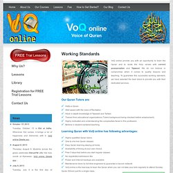 Learn Quran Online - Online Quran Lessons - Advantages