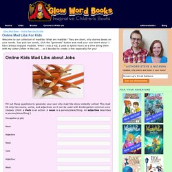 Online Mad Libs For Kids