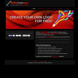 Online Logo Maker - Create your own logo!