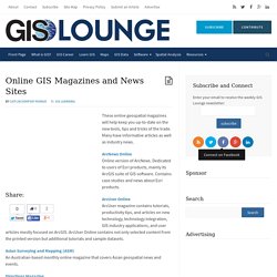 Online GIS Magazines and News Sites