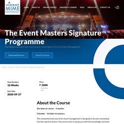 Best Online Event Management Courses in Mumbai, India after 12th